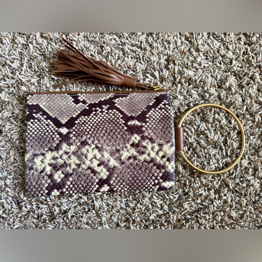 Thacker Snake-Print Wristlet - image 4